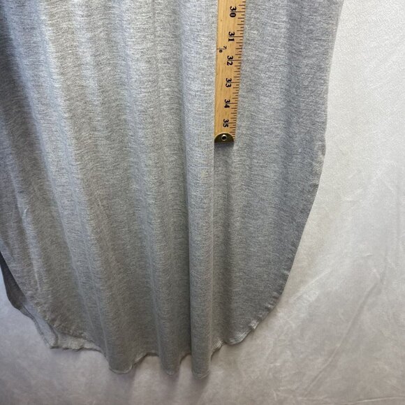 Reborn J V-Neck Short Sleeve Maxi Slit Dress Women Large Gray Side Pockets Used - Picture 7 of 16